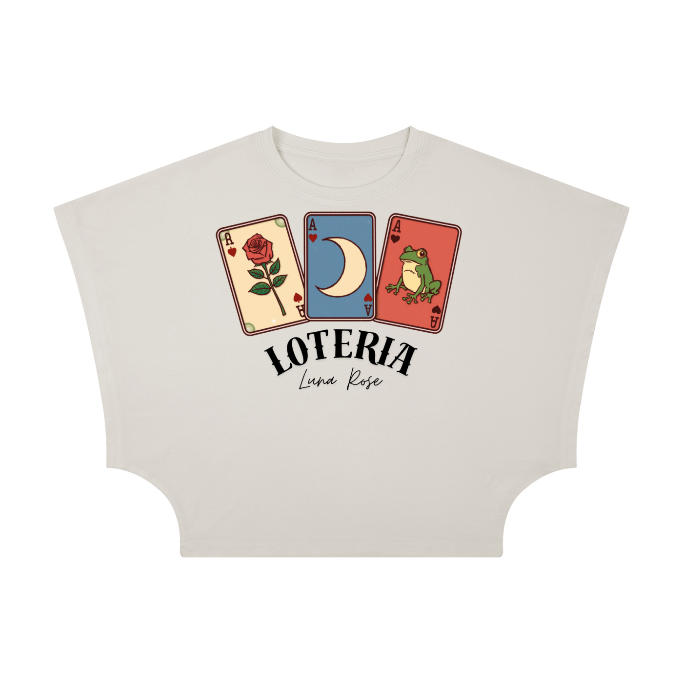 LUNA ROSE-Women's Cropped Dolman T-Shirt