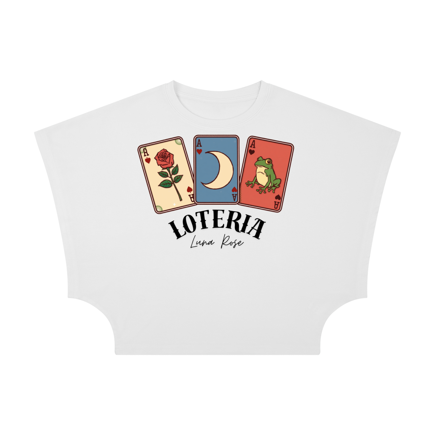 LUNA ROSE-Women's Cropped Dolman T-Shirt