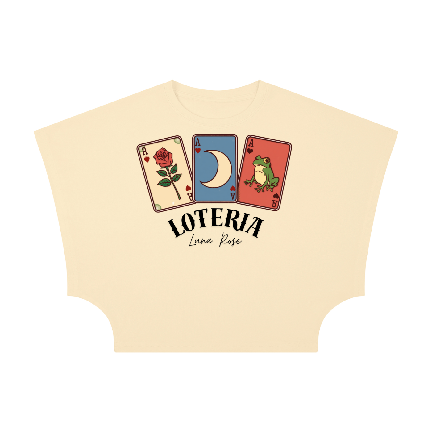 LUNA ROSE-Women's Cropped Dolman T-Shirt